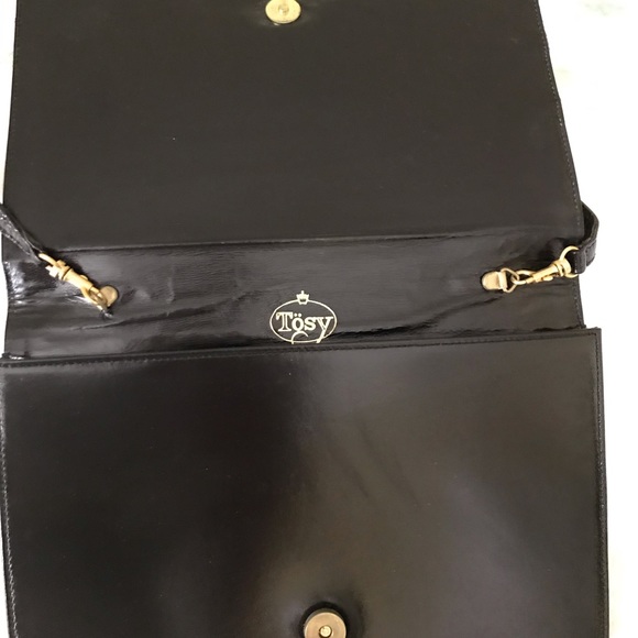 Leather black bag. - Picture 2 of 5